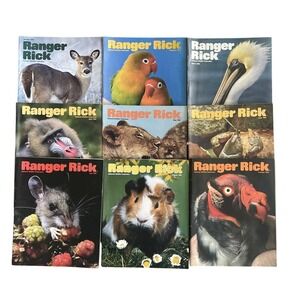 Ranger Rick's Nature Magazine 1992 National Wildlife Kids Vtg Lot Of‎ 9